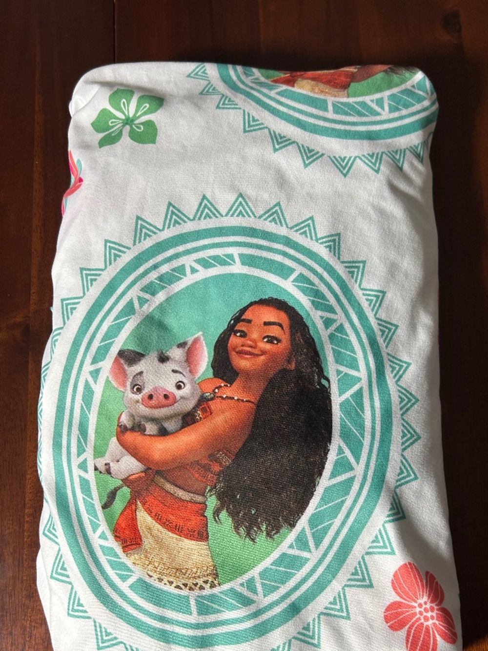 Disney Moana "The Wave" Twin Fitted Sheet - Pua & Floral Print